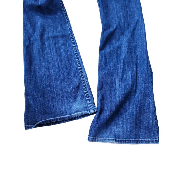 Hudson Vintage Y2K Bootcut Jeans Women's Size 28 Distressed Low Rise Dark Wash - Picture 4 of 9